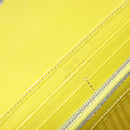 FENDI 2 JOURS Continental Wallet Leather Gray Silver Auth 158175-18