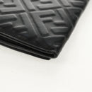 FENDI Zucca Canvas Wallet Leather Black Auth 158176V-15