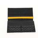 FENDI Zucca Canvas Wallet Leather Black Auth 158176V-8