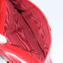 FENDI Long Wallet Nylon Red Brown Black Brown Auth 158177-21