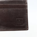 FENDI Zucca Canvas Wallet Black Brown Black Brown Auth 158179-8