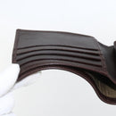 FENDI Zucca Canvas Wallet Black Brown Black Brown Auth 158179-9