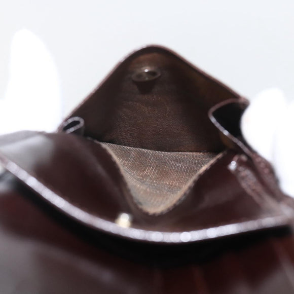 FENDI Zucca Canvas Wallet Black Brown Black Brown Auth 158179