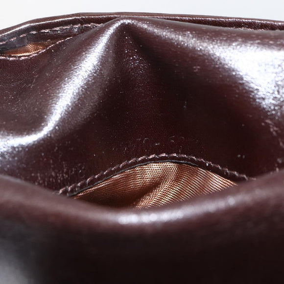 FENDI Zucca Canvas Wallet Black Brown Black Brown Auth 158179