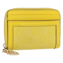 GUCCI GG Canvas Coin Purse Yellow Gold 790037 Auth 158182-1