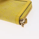 GUCCI GG Canvas Coin Purse Yellow Gold 790037 Auth 158182-8