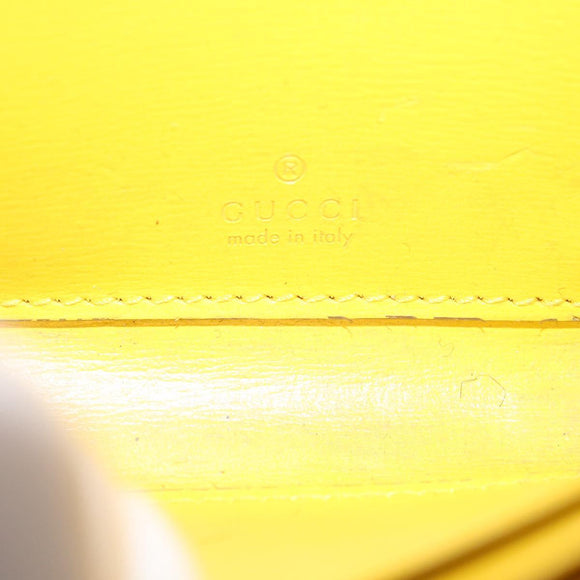 GUCCI GG Canvas Coin Purse Yellow Gold 790037 Auth 158182
