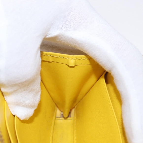 GUCCI GG Canvas Coin Purse Yellow Gold 790037 Auth 158182