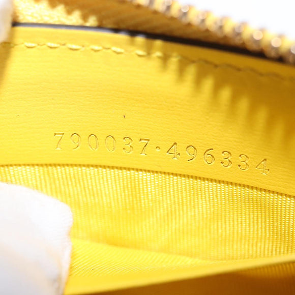 GUCCI GG Canvas Coin Purse Yellow Gold 790037 Auth 158182