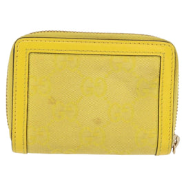 GUCCI GG Canvas Coin Purse Yellow Gold 790037 Auth 158182 - 0