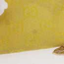 GUCCI GG Canvas Coin Purse Yellow Gold 790037 Auth 158182-3