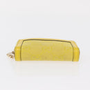GUCCI GG Canvas Coin Purse Yellow Gold 790037 Auth 158182-7