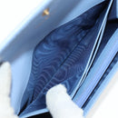 Salvatore Ferragamo Gancini Long Wallet Leather Lavende Silver Auth 158183V-18