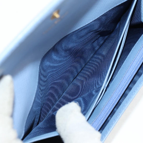 Salvatore Ferragamo Gancini Long Wallet Leather Lavende Silver Auth 158183V