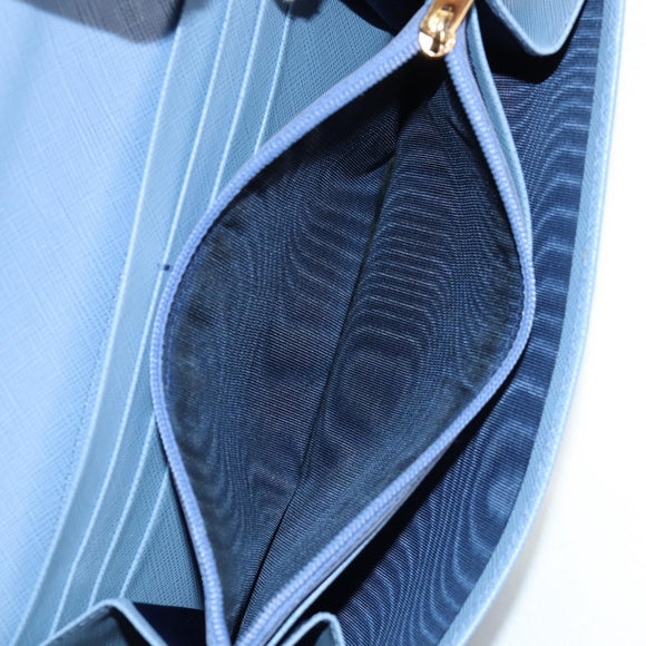 Salvatore Ferragamo Gancini Long Wallet Leather Lavende Silver Auth 158183V