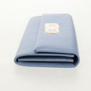 Salvatore Ferragamo Gancini Long Wallet Leather Lavende Silver Auth 158183V-4