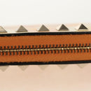 VALENTINO Long Wallet Leather Orange Gold Auth 158184V-6