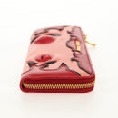 Miu Miu Wallet Leather Red Gold Auth 158185V-4