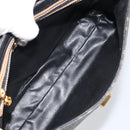 FENDI Zucca Canvas Hand Bag PVC Brown Black Auth 158200-11