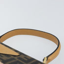 FENDI Zucca Canvas Hand Bag PVC Brown Black Auth 158200-8
