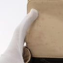 BALLY Chain Shoulder Bag Leather Ivory Gold Auth 158205-17