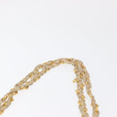 BALLY Chain Shoulder Bag Leather Ivory Gold Auth 158205-8
