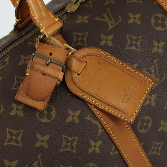 LOUIS VUITTON Monogram Keepall 55 Boston Bag M41424 LV Auth 158207