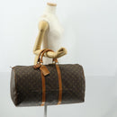 LOUIS VUITTON Monogram Keepall 55 Boston Bag M41424 LV Auth 158207-22