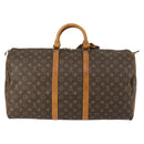 LOUIS VUITTON Monogram Keepall 55 Boston Bag M41424 LV Auth 158207-2