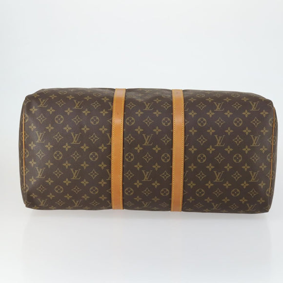 LOUIS VUITTON Monogram Keepall 55 Boston Bag M41424 LV Auth 158207