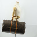 LOUIS VUITTON Monogram Keepall 55 Boston Bag L008 LV Auth 158208-21