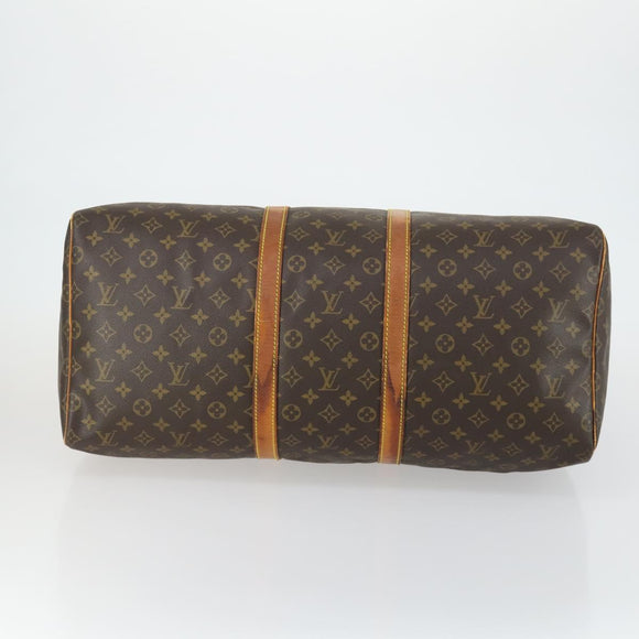 LOUIS VUITTON Monogram Keepall 55 Boston Bag L008 LV Auth 158208