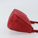 PRADA Accessory Pouch Nylon Red Silver Auth 158210-3