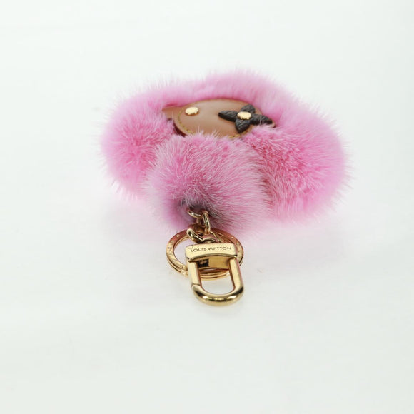 LOUIS VUITTON Monogram Vivienne Porte Cles Vivienne Key Ring Pink Auth 158215M