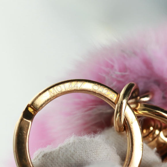 LOUIS VUITTON Monogram Vivienne Porte Cles Vivienne Key Ring Pink Auth 158215M
