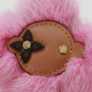 LOUIS VUITTON Monogram Vivienne Porte Cles Vivienne Key Ring Pink Auth 158215M-3