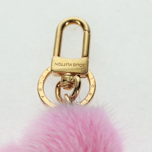 LOUIS VUITTON Monogram Vivienne Porte Cles Vivienne Key Ring Pink Auth 158215M