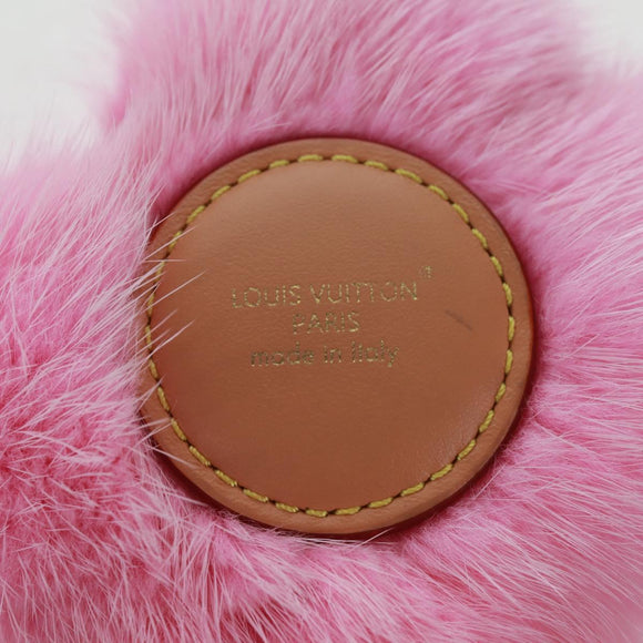 LOUIS VUITTON Monogram Vivienne Porte Cles Vivienne Key Ring Pink Auth 158215M