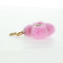 LOUIS VUITTON Monogram Vivienne Porte Cles Vivienne Key Ring Pink Auth 158215M-8