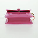 BVLGARI Bag Charm Leather Pink Auth 158219SM-10