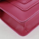 BVLGARI Bag Charm Leather Pink Auth 158219SM-11
