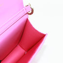 BVLGARI Bag Charm Leather Pink Auth 158219SM-18