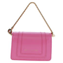 BVLGARI Bag Charm Leather Pink Auth 158219SM-3