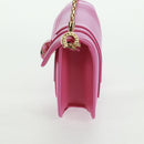 BVLGARI Bag Charm Leather Pink Auth 158219SM-5