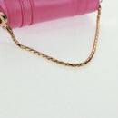 BVLGARI Bag Charm Leather Pink Auth 158219SM-7