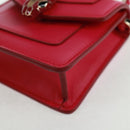 BVLGARI Bag Charm Leather Pink Auth 158220SM-12