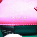 BVLGARI Bag Charm Leather Pink Auth 158220SM-18