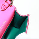 BVLGARI Bag Charm Leather Pink Auth 158220SM-20