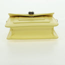BVLGARI Bag Charm Leather Yellow Auth 158221SM-10