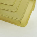 BVLGARI Bag Charm Leather Yellow Auth 158221SM-14